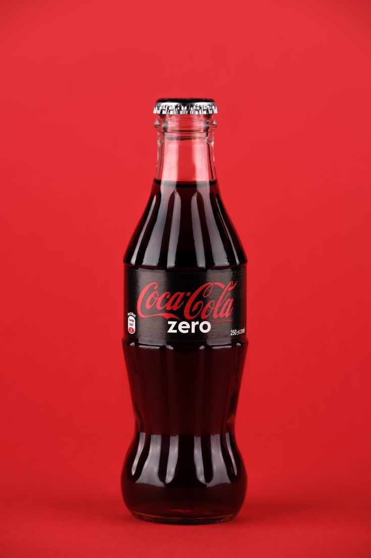 735x1103 Coca Cola Zero Bottle, Bottle, Studio Shot, Colored Background, Container, Indoors, Red, Food And Drink
