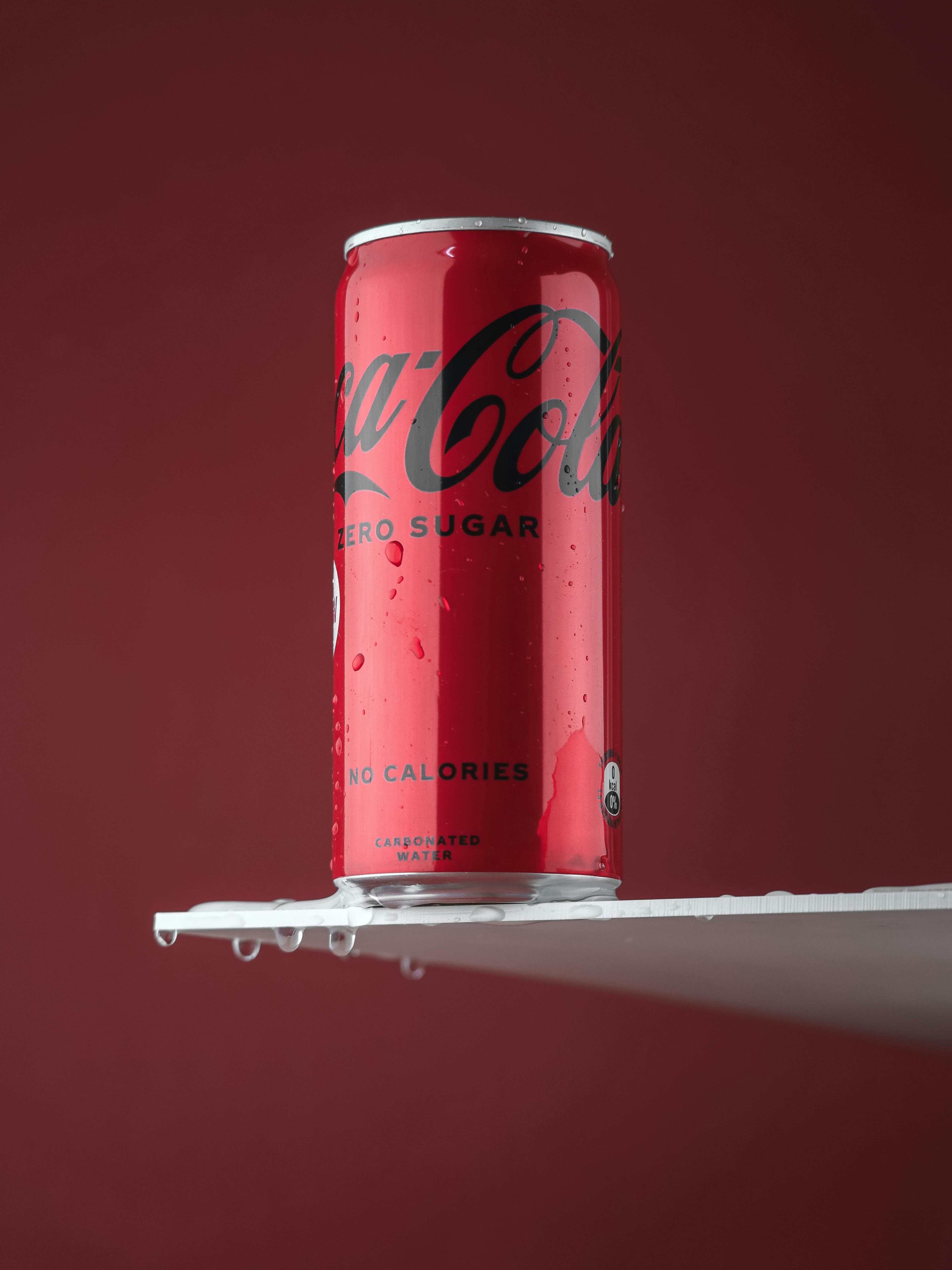 3780x5039 Water Dripping From The Table With Red Can Of Coca Cola Zero · Free