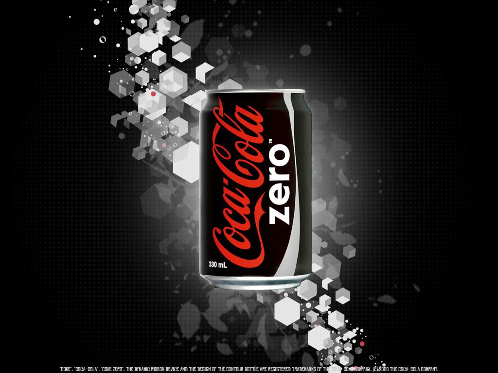1024x768 Coca Cola Zero HD Desktop Wallpaper 35350
