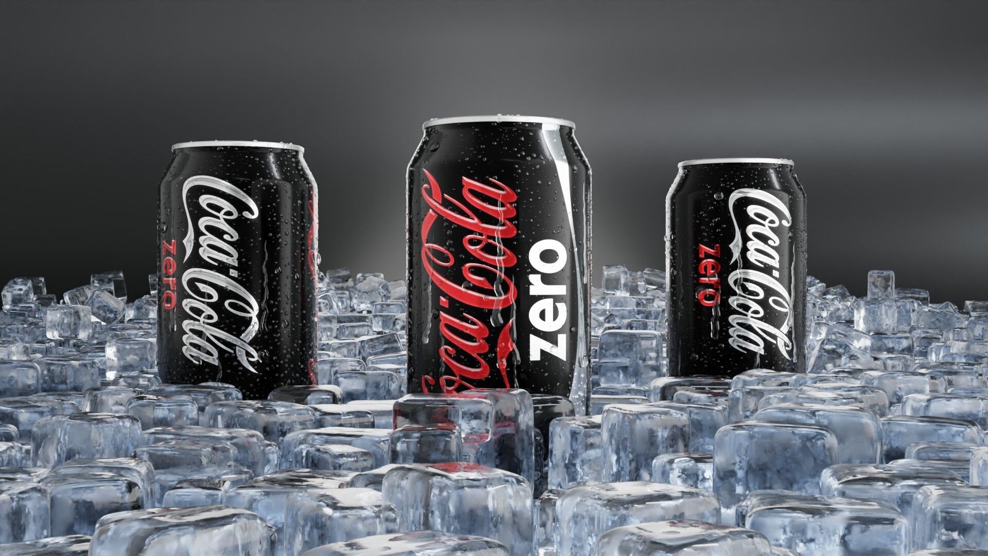 1920x1080 Coke Zero 3D Product Animation