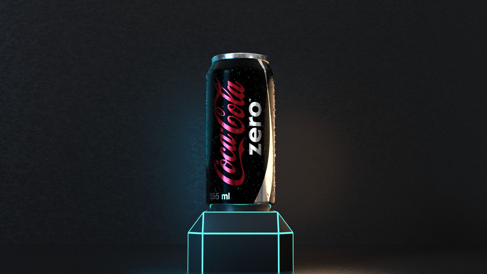 1920x1080 Zero Coke 3D Product Visualization
