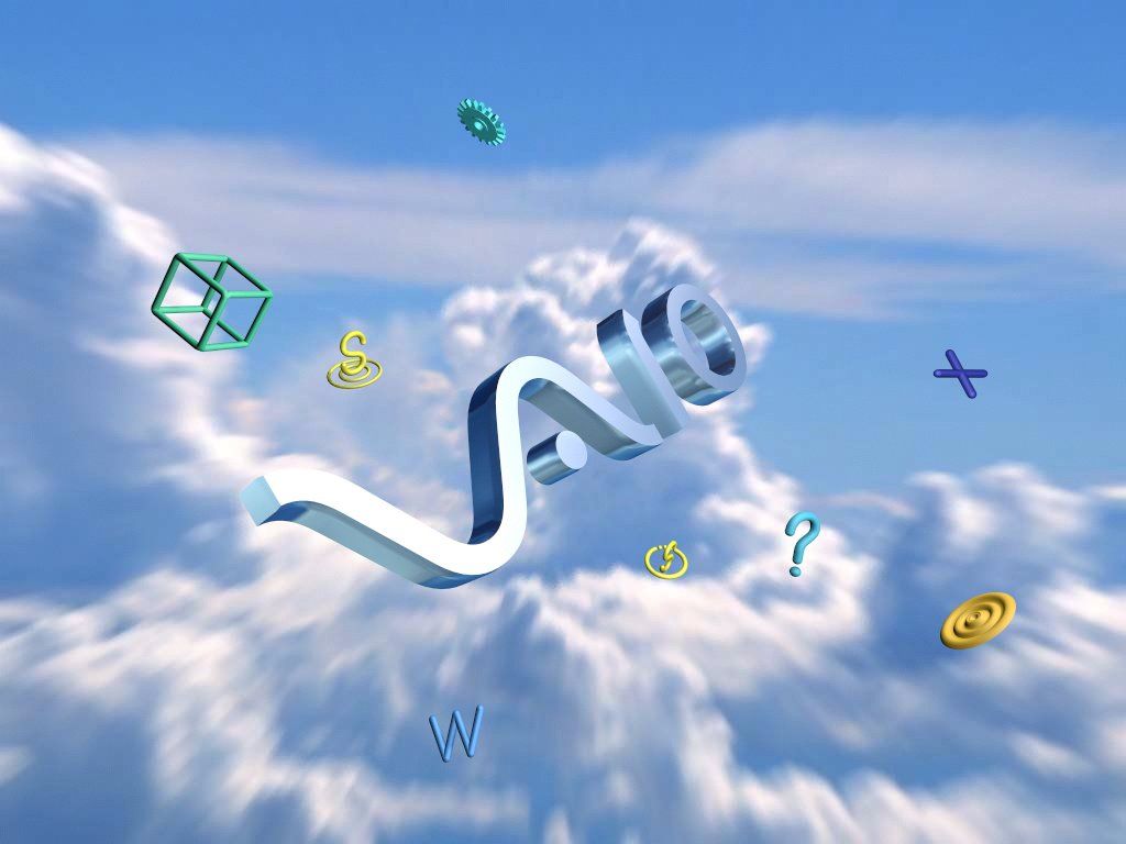1024x768 Sony VIAO wallpaper for anyone looking to add an early 2000s aesthetic to their devices