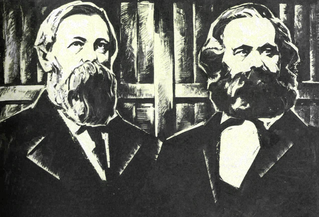 1273x867 Karl Marx & Friedrich Engels