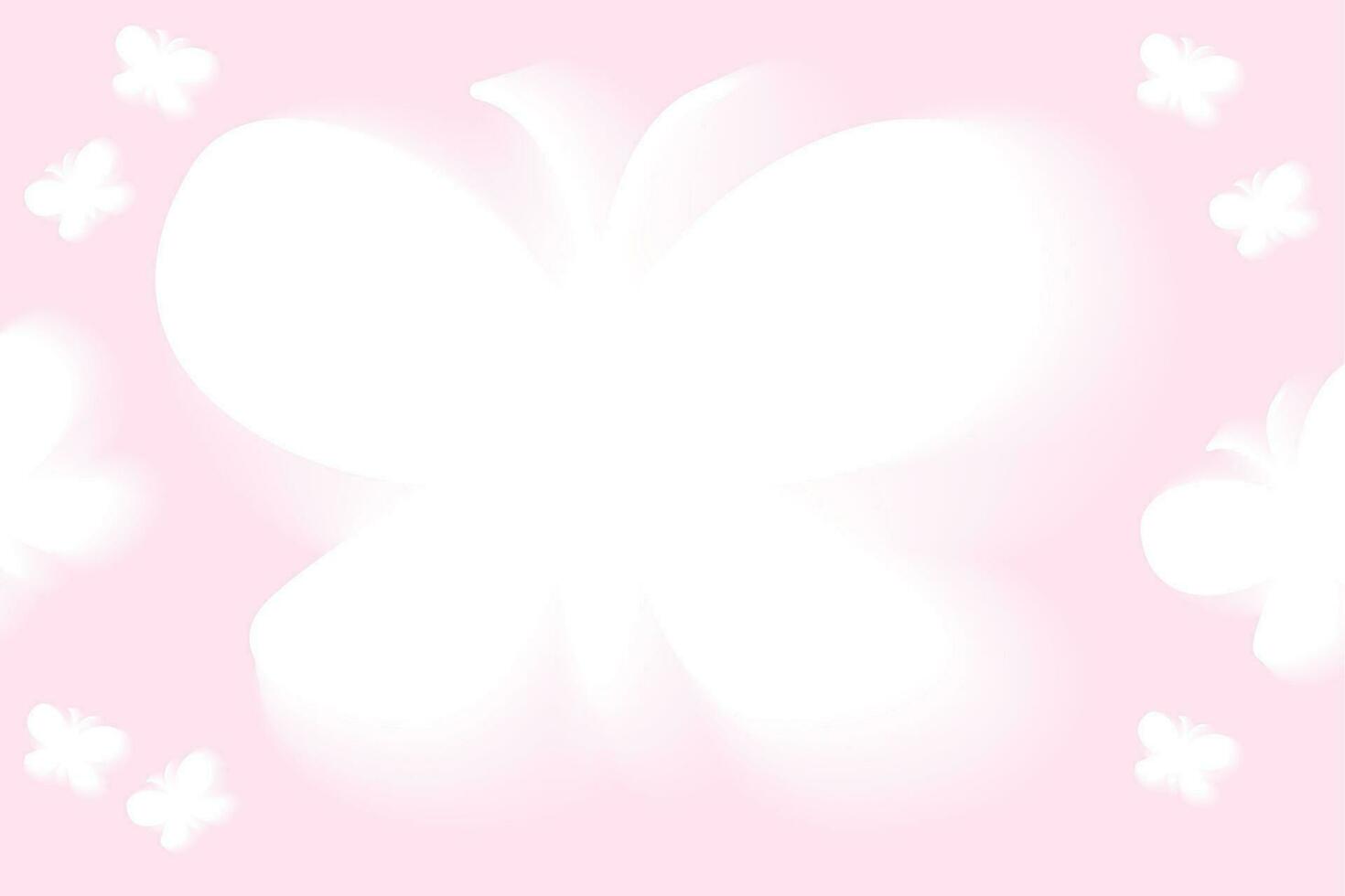 1470x980 y2k aura aesthetic background. White butterflys on pink background. Soft pastel girly graphic illustration with 2000s vibe. Can be used as wallpaper