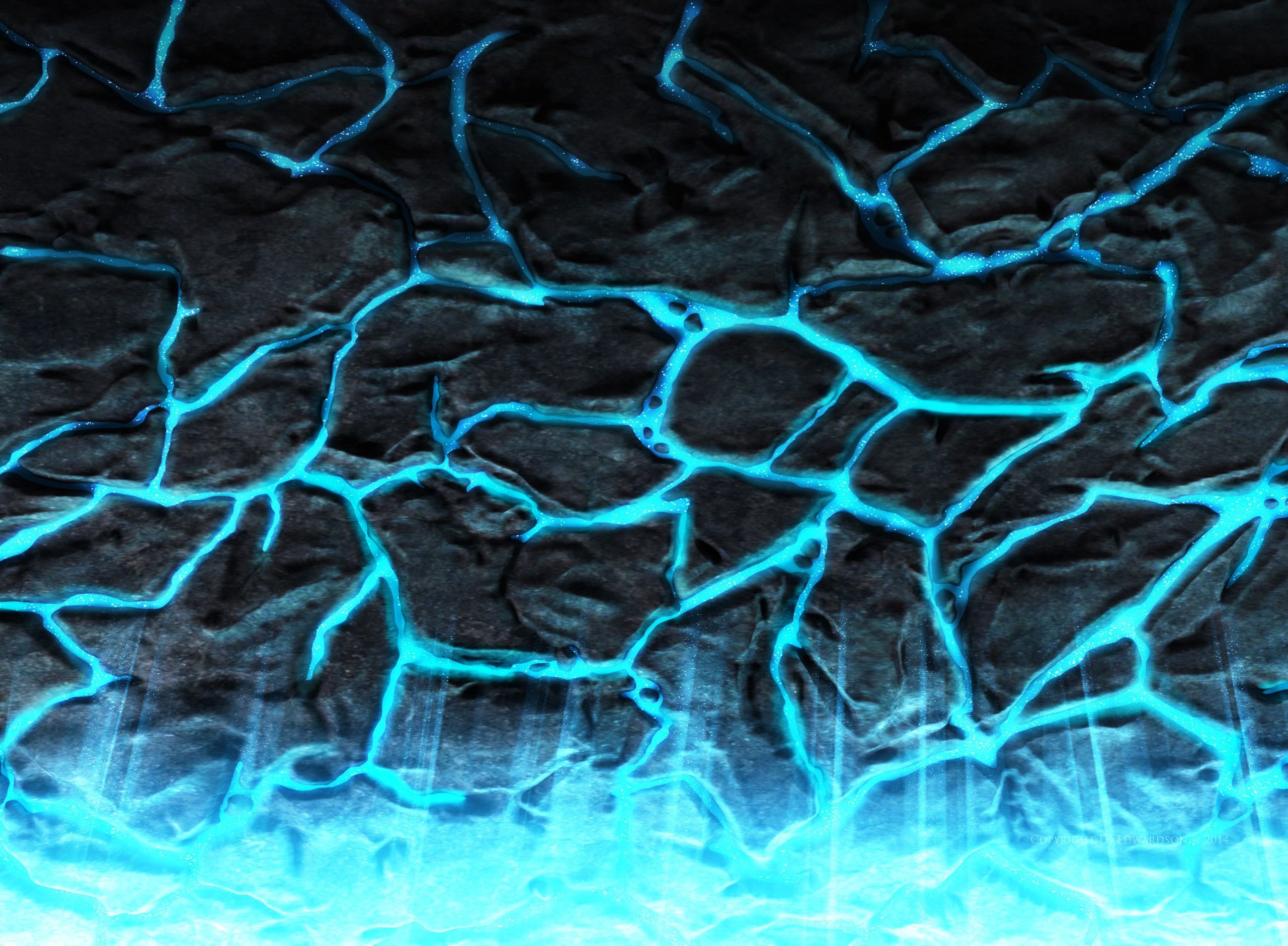2560x1880 Blue Lava Wallpaper