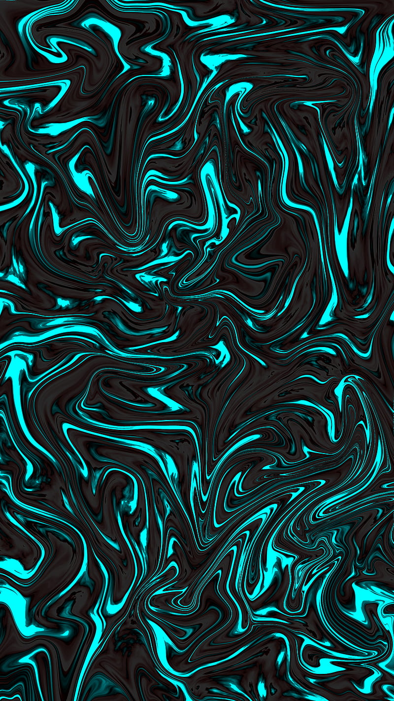 800x1422 Blue lava flow, abstract, black, colorful, colors, fire, liquid, mix, HD phone wallpaper
