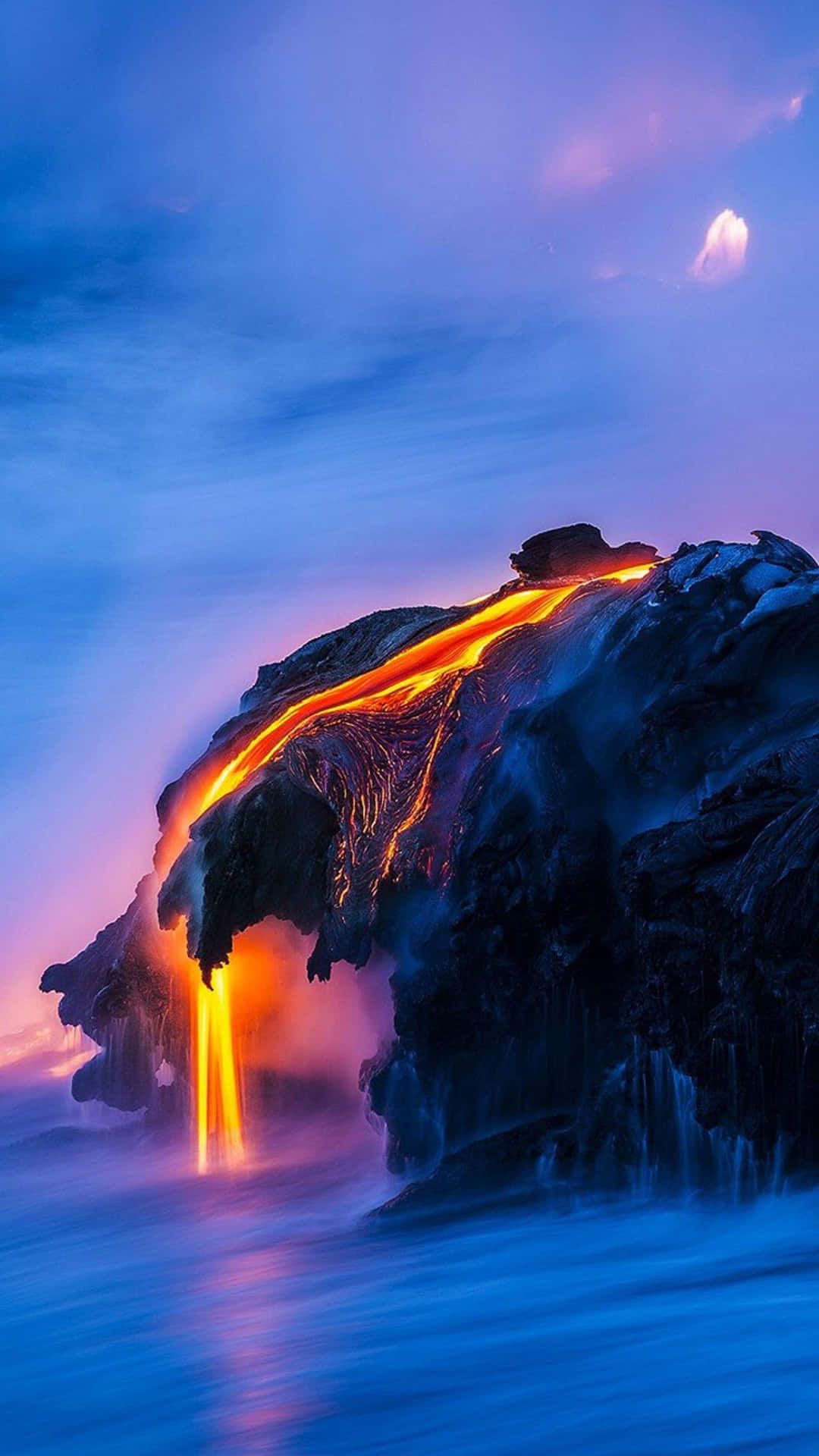 1080x1920 Download Blue iPhone Xr Lava Wallpaper
