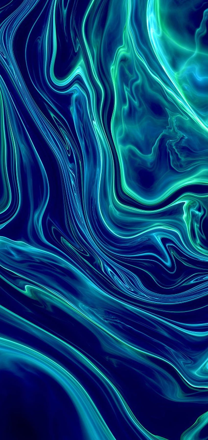 850x1794 Blue lava HD wallpaper