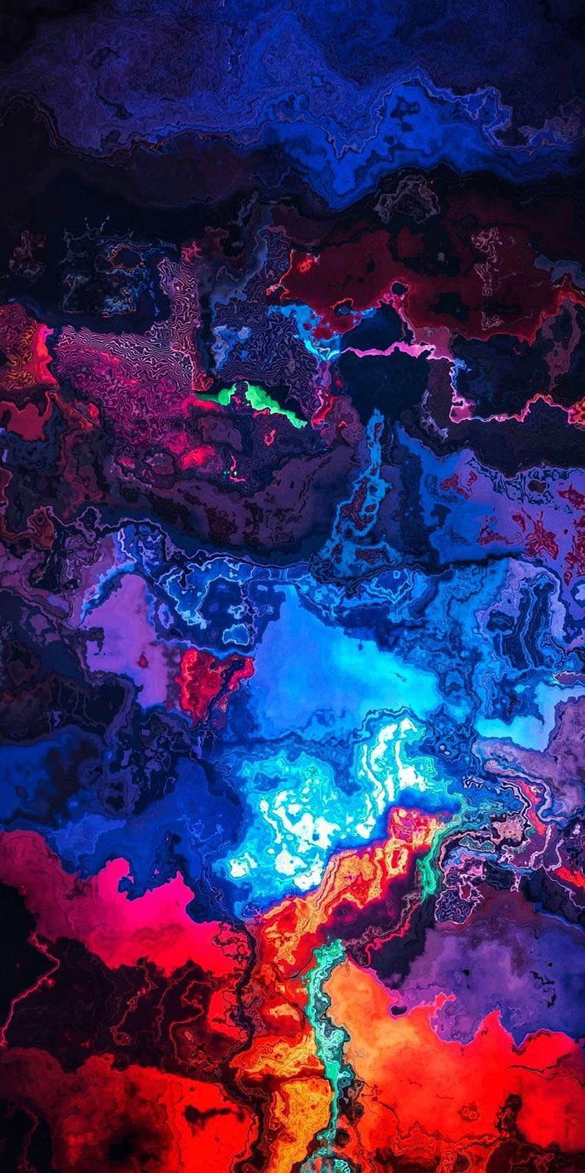 850x1702 Blue lava HD phone wallpaper