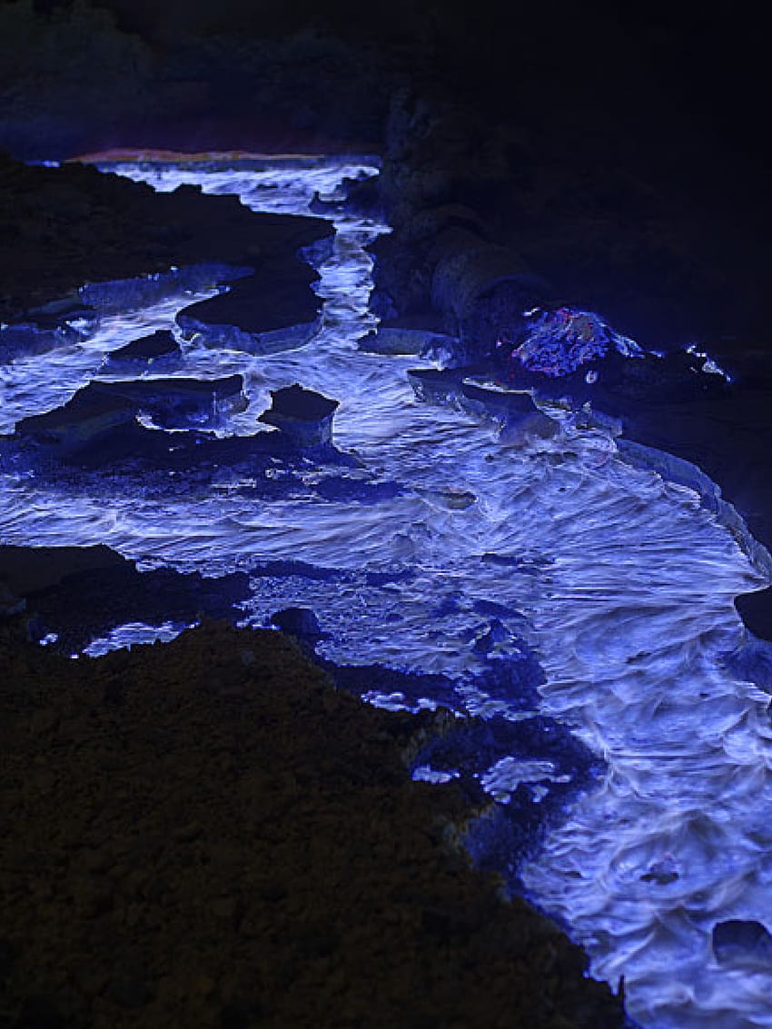 850x1133 Blue Lava Volcano Retina iPad HD phone wallpaper