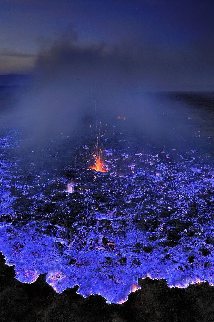 736x1104 Blue Lava Of Ijen Crater, Indonesia. Pretty landscapes, Natural background, Nature photography