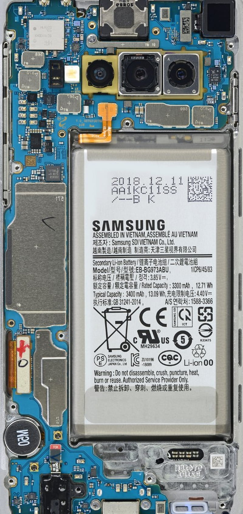 800x1689 Samsung Transparent, electronics, galaxy, s s10e, samsung, HD phone wallpaper