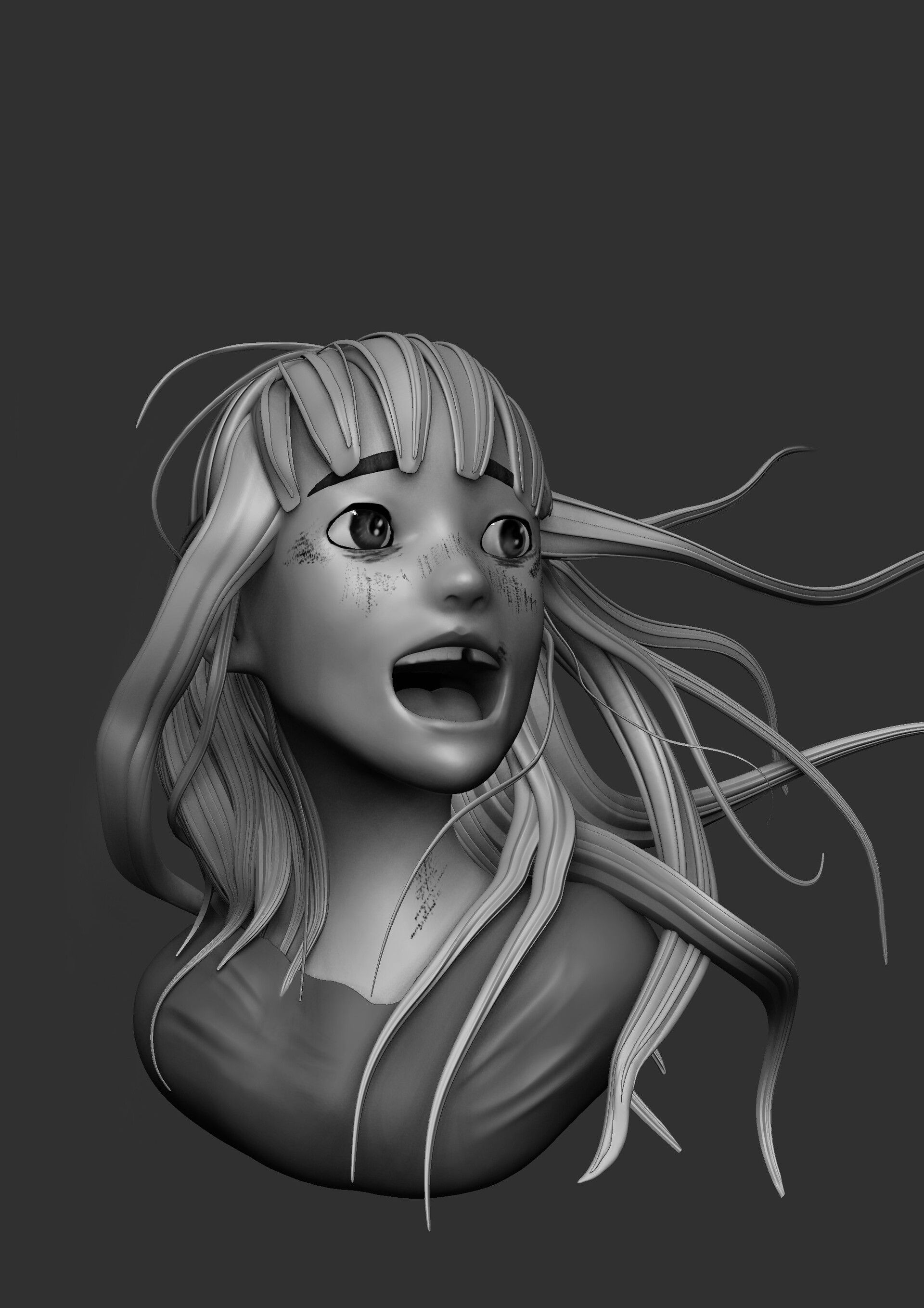1920x2717 Aiko Tanaka Character Bust