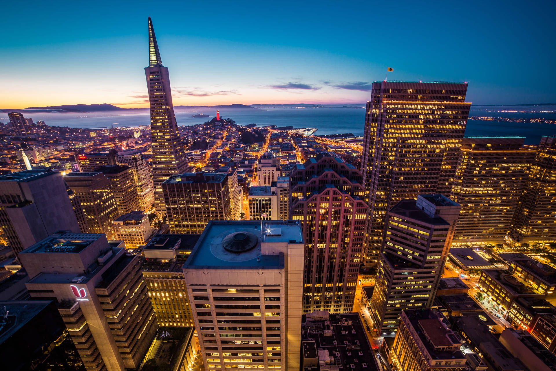 1920x1280 Download Financial District San Francisco Skyline Wallpaper