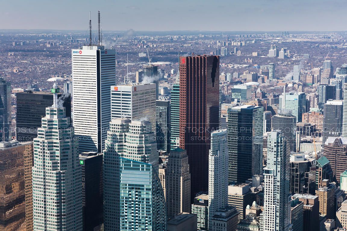 1152x768 Aerial Photo. Toronto Financial District