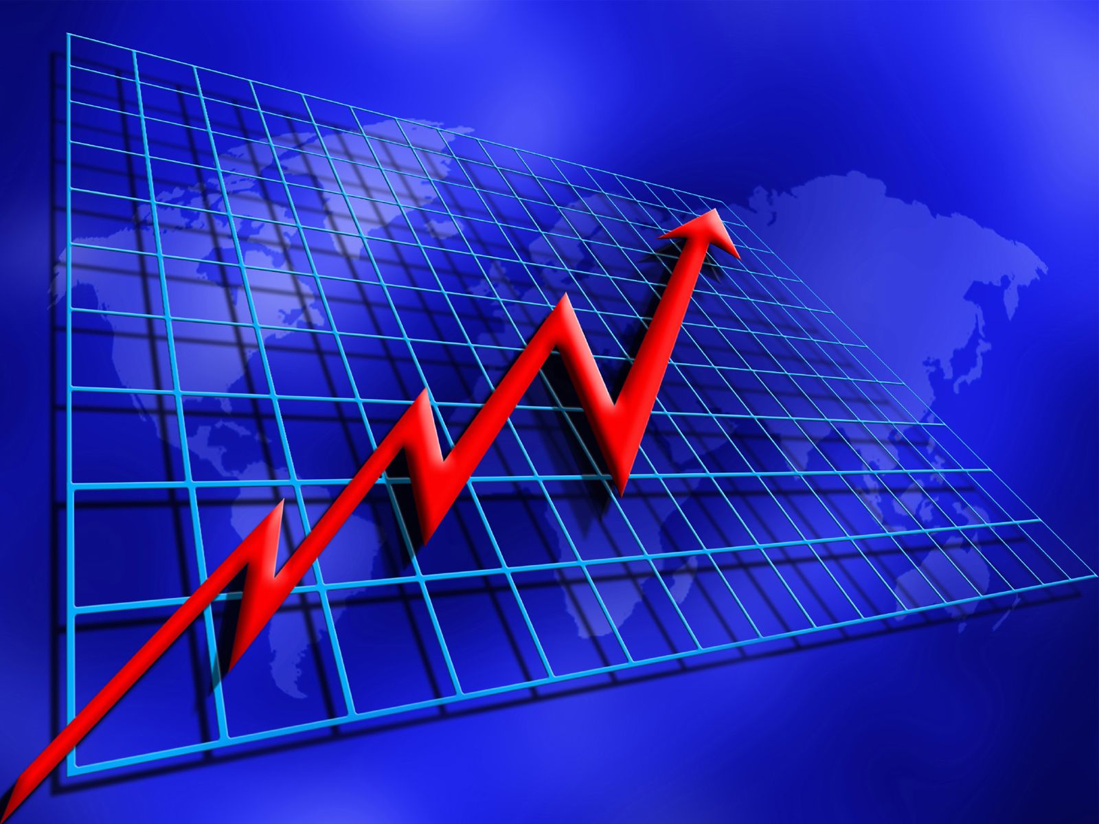 1600x1200 Financial Chart Powerpoint Templates, Business & Finance, Red, Silver Background