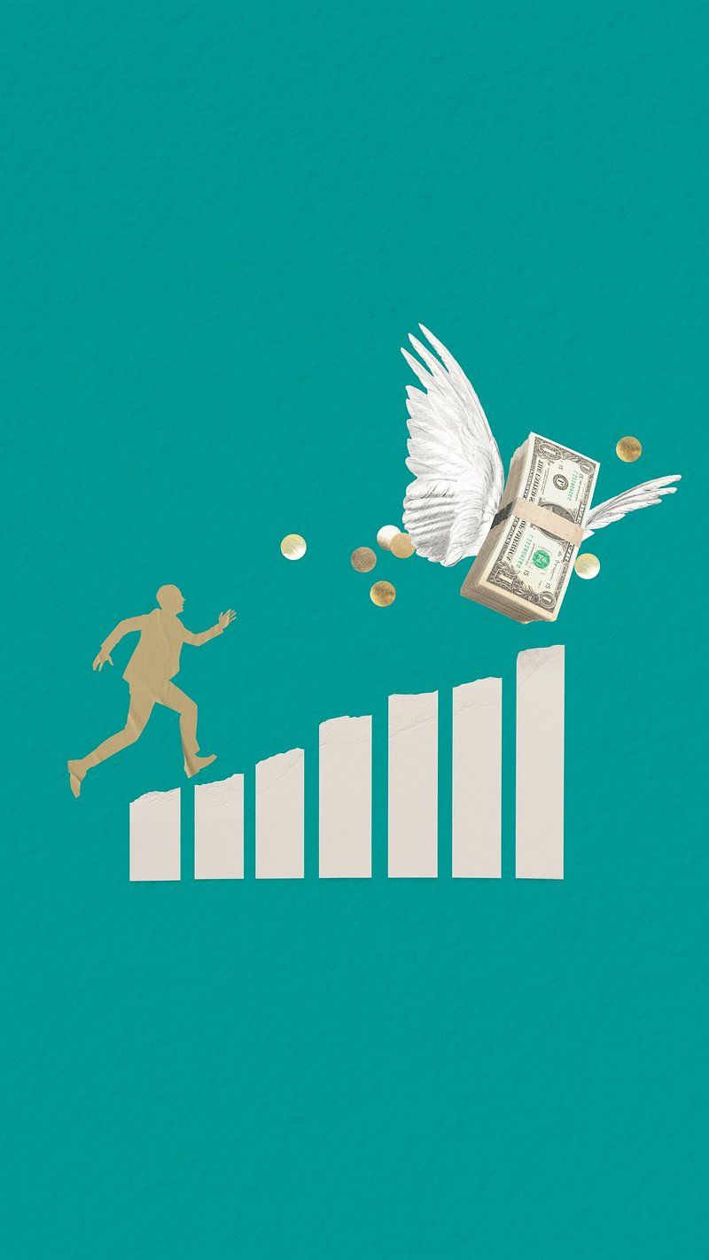 800x1422 Business growth mobile wallpaper, finance