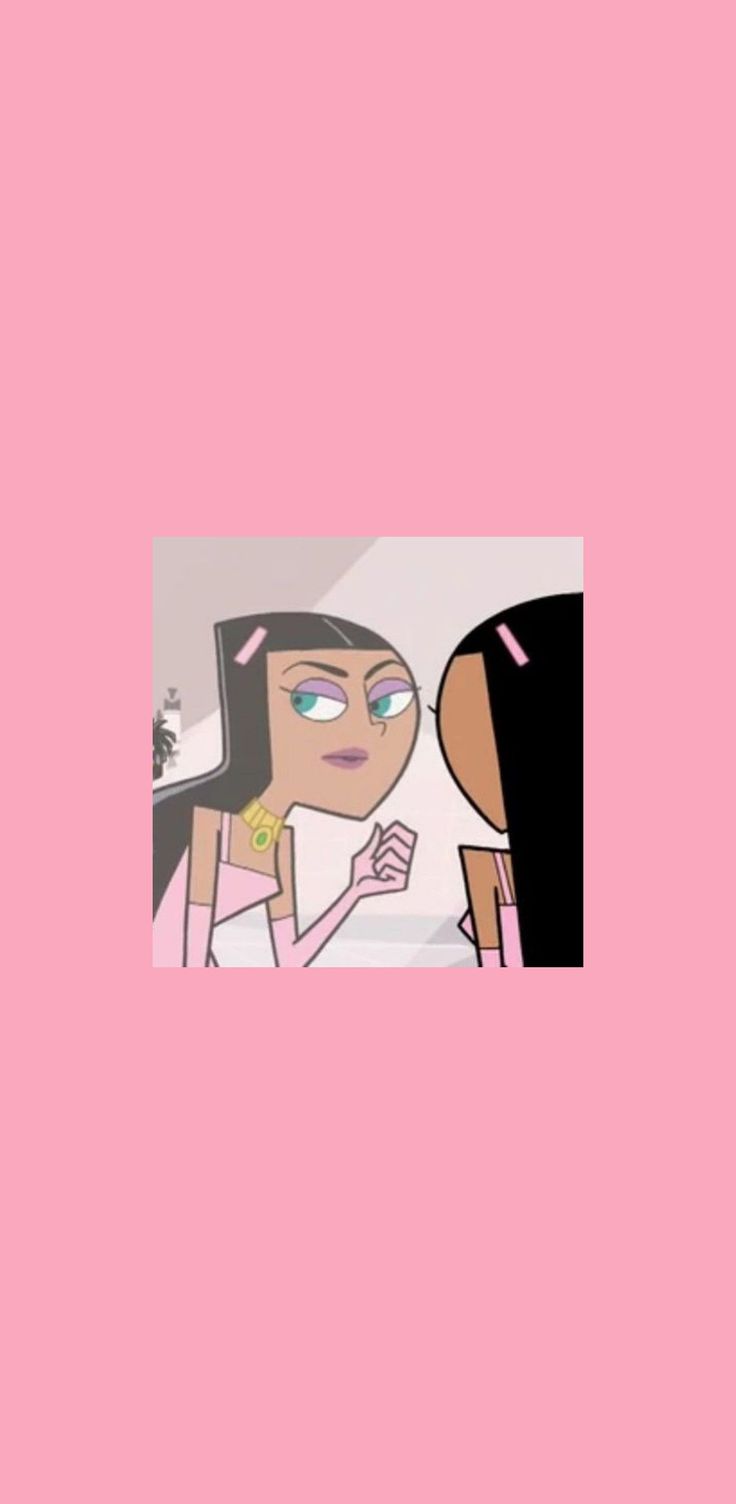 736x1504 Sassy aesthetic pink cartoon wallpaper for iPhone and Android