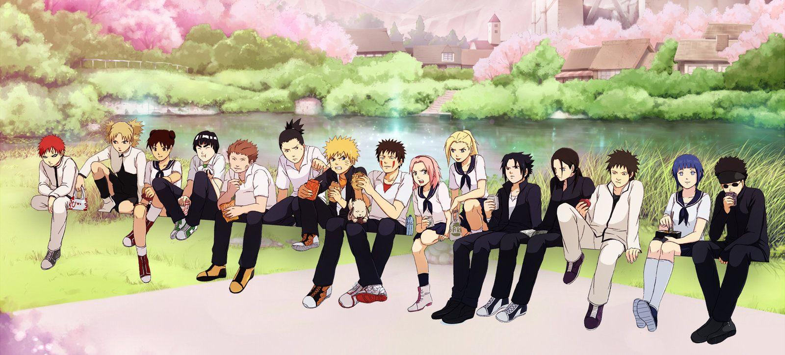 1600x725 Naruto And Friends Wallpaper by Anastazy Baglan, GOLDWALL