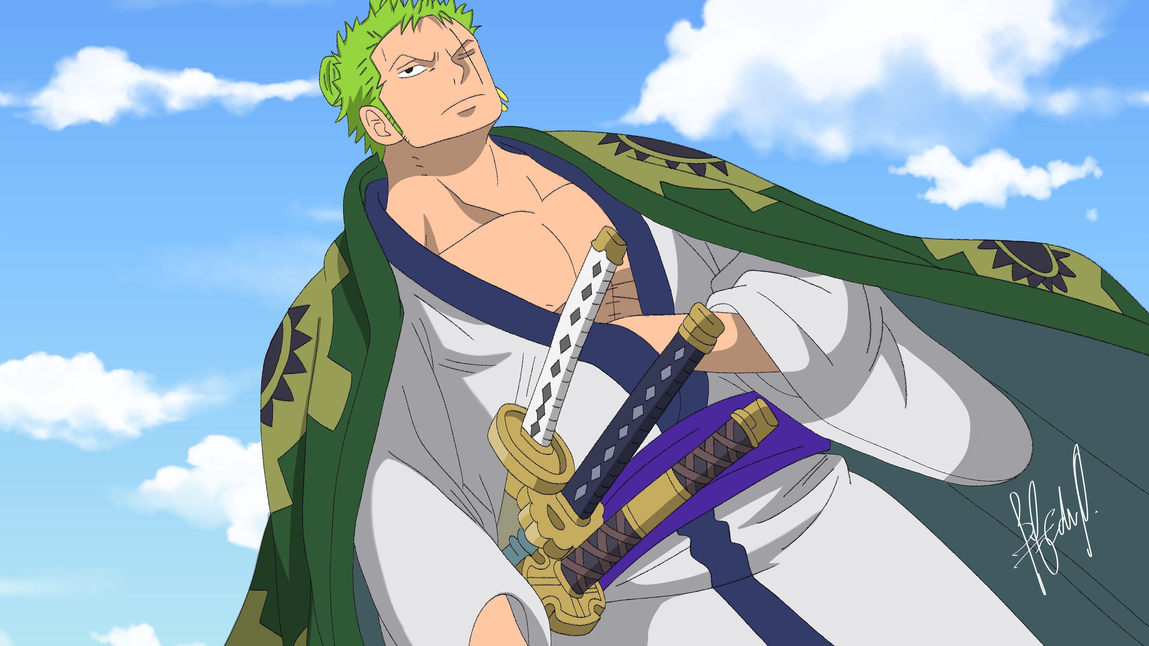 3840x2160 Roronoa Zoro 4k PC Wallpaper