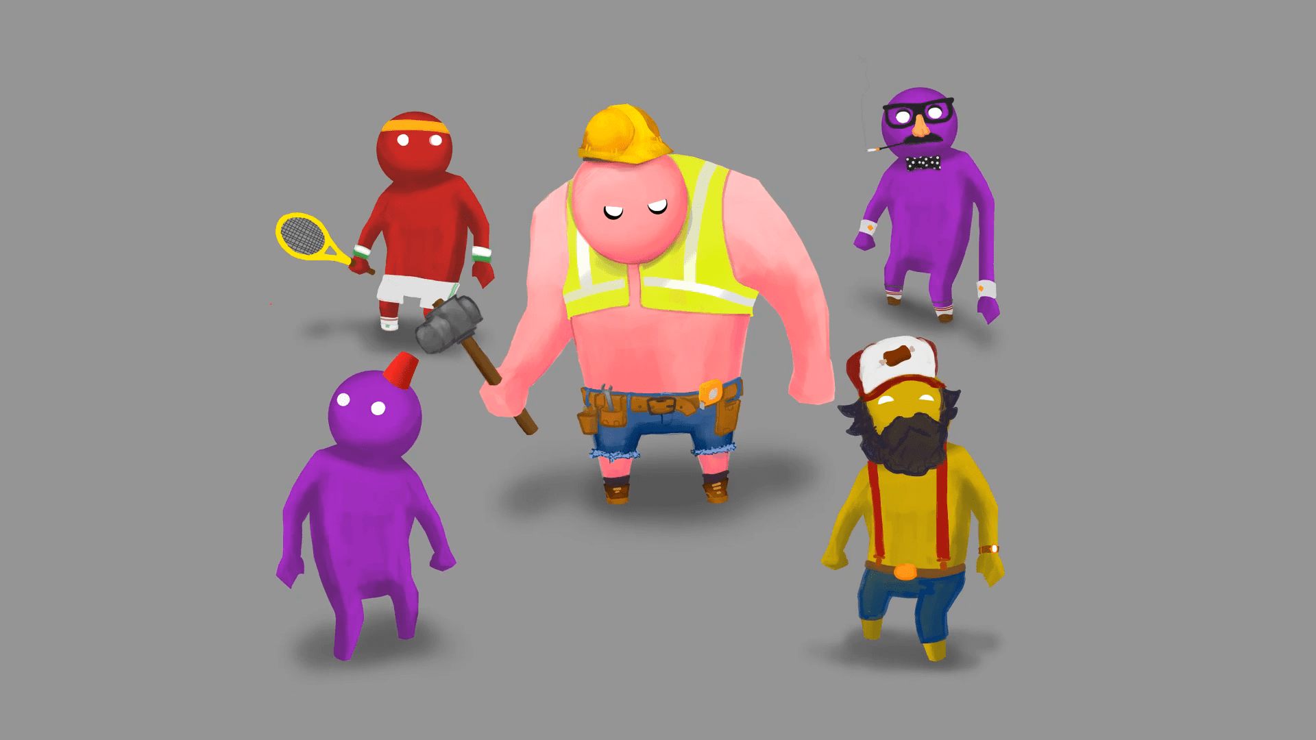 1920x1080 Gang Beasts Characters HD Wallpaper