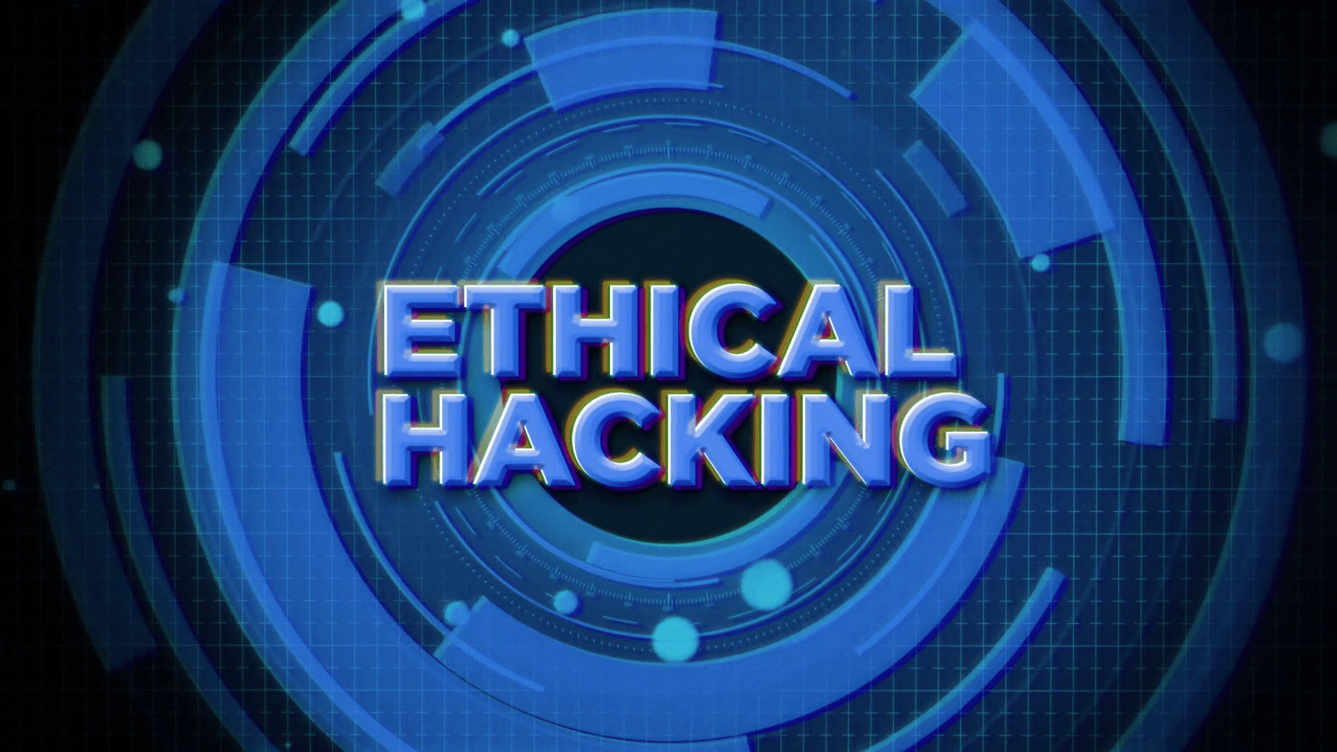 1920x1080 Ethical Hacking Text On Futuristic Cyberspace Background