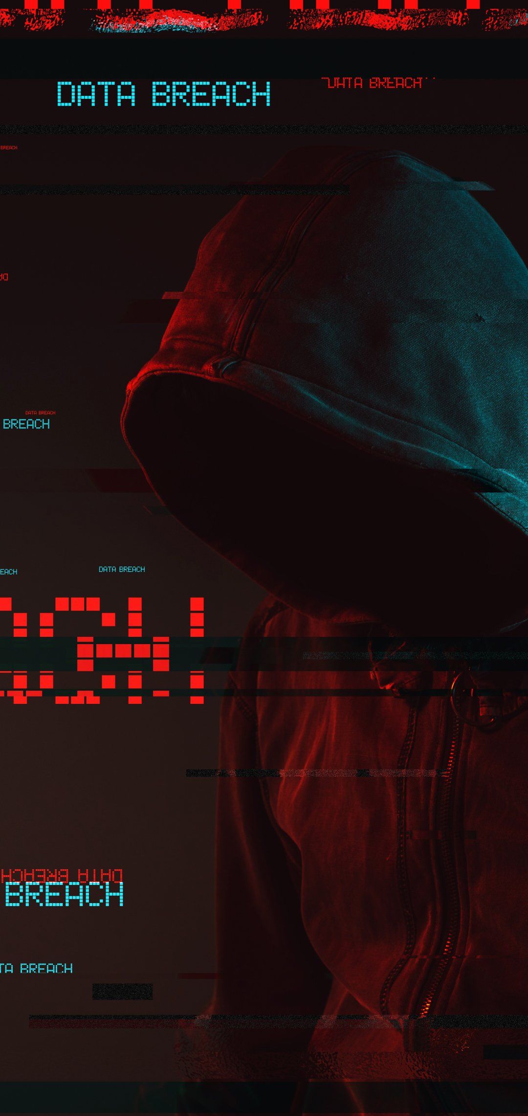 1080x2280 Neon Breach: Hacker Phone Wallpaper