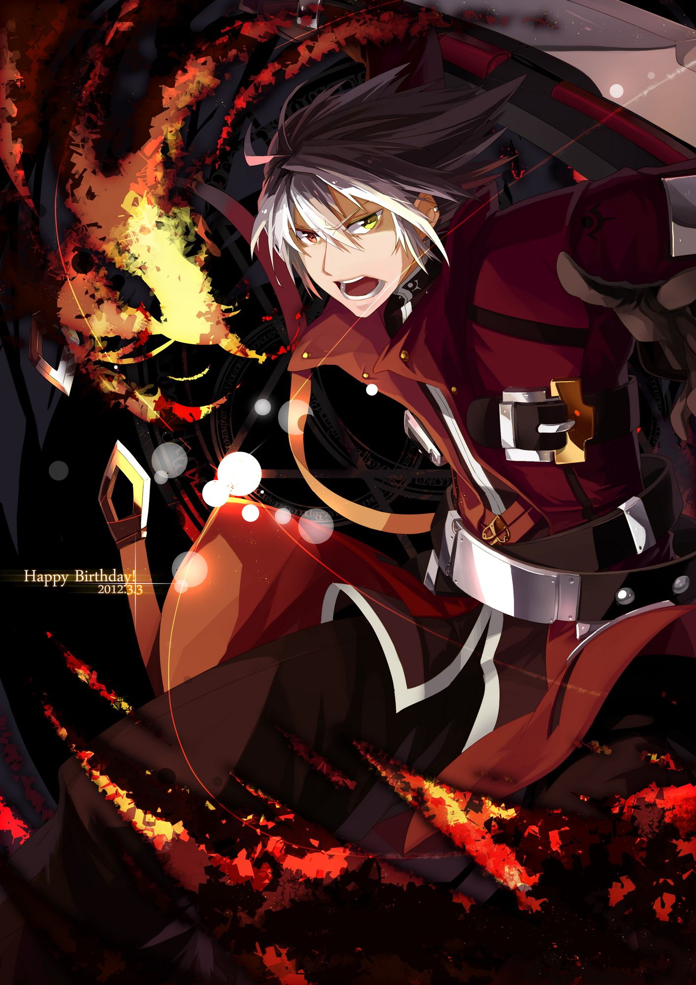 1414x2000 Ragna the Bloodedge Wallpaper by Sherry (Selenoring) Anime Image Board