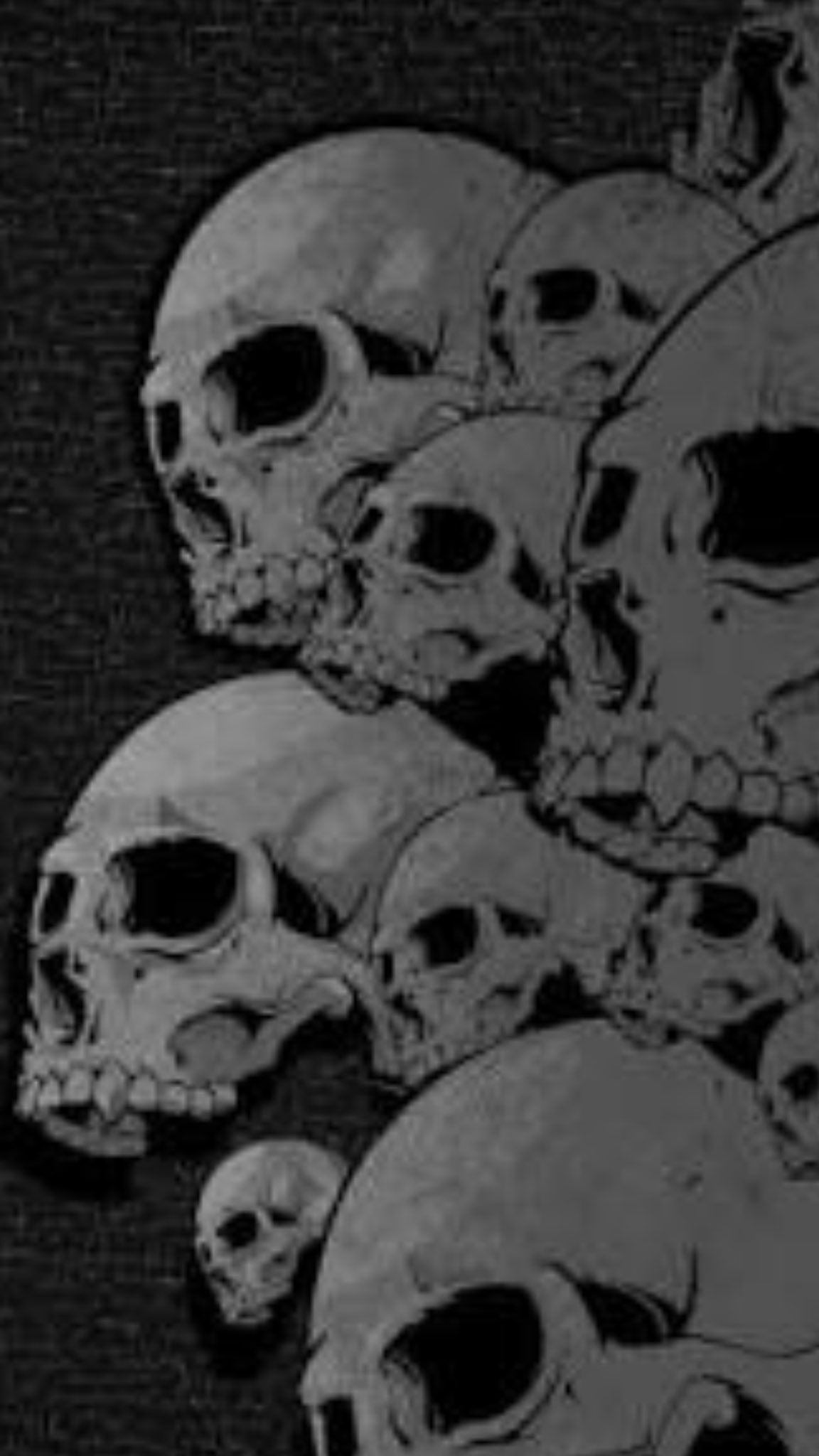 1152x2048 Black Metal Phone Wallpaper