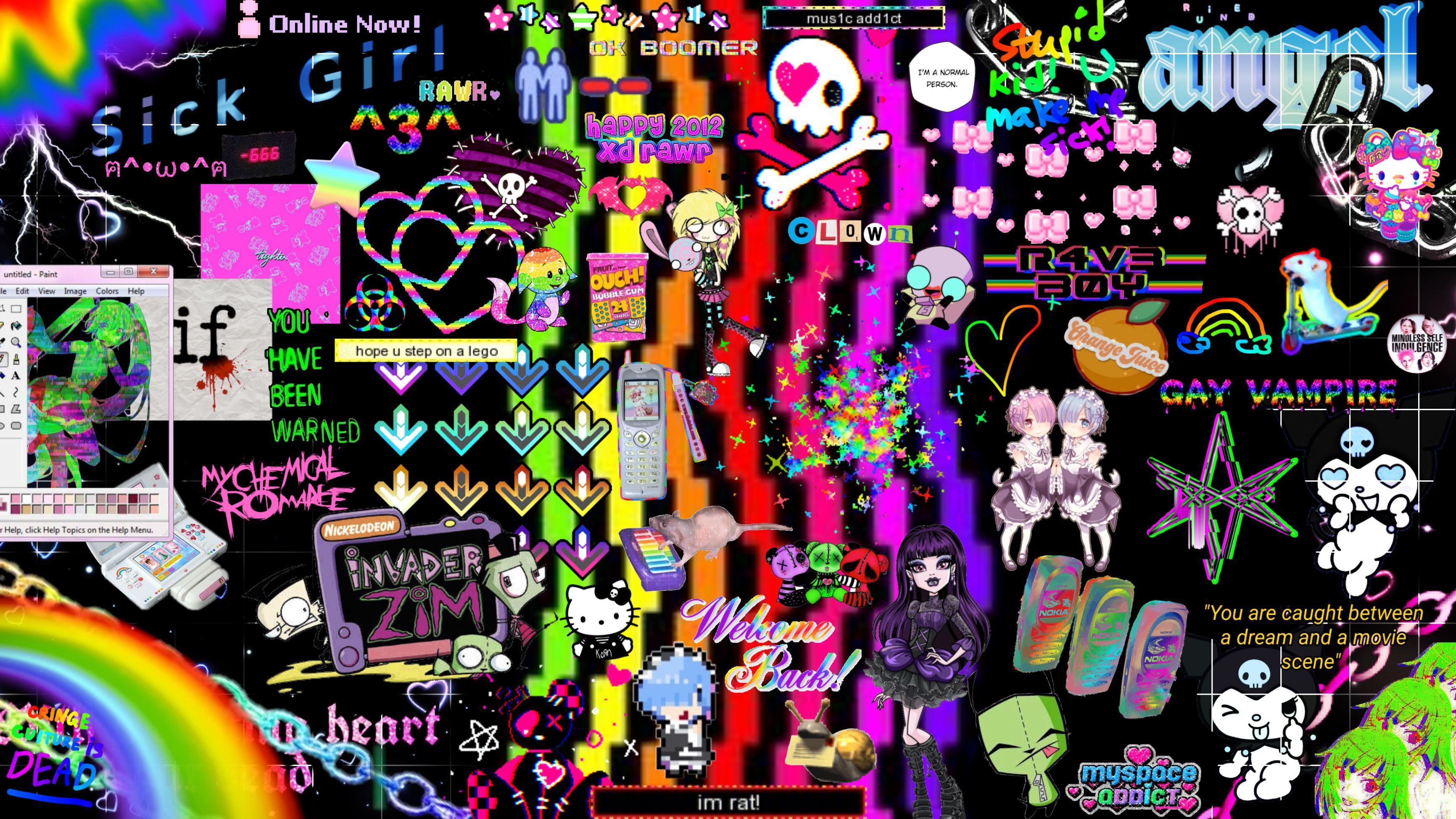 3464x1949 scene kid era ideas to save today. scene kids, scene wallpaper, emo wallpaper and more