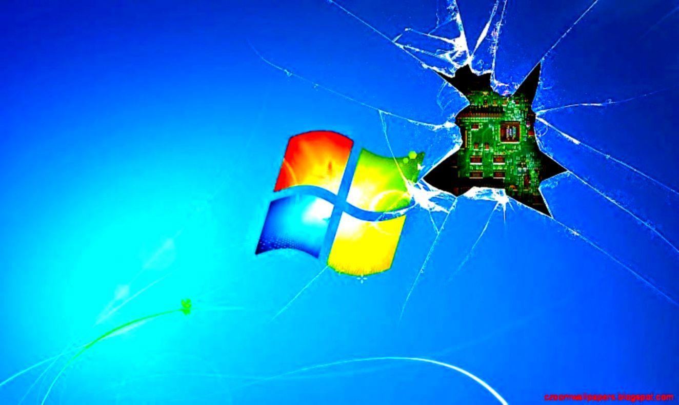 1324x789 Free download Broken Screen Wallpaper Windows 7 HD Wallpaper