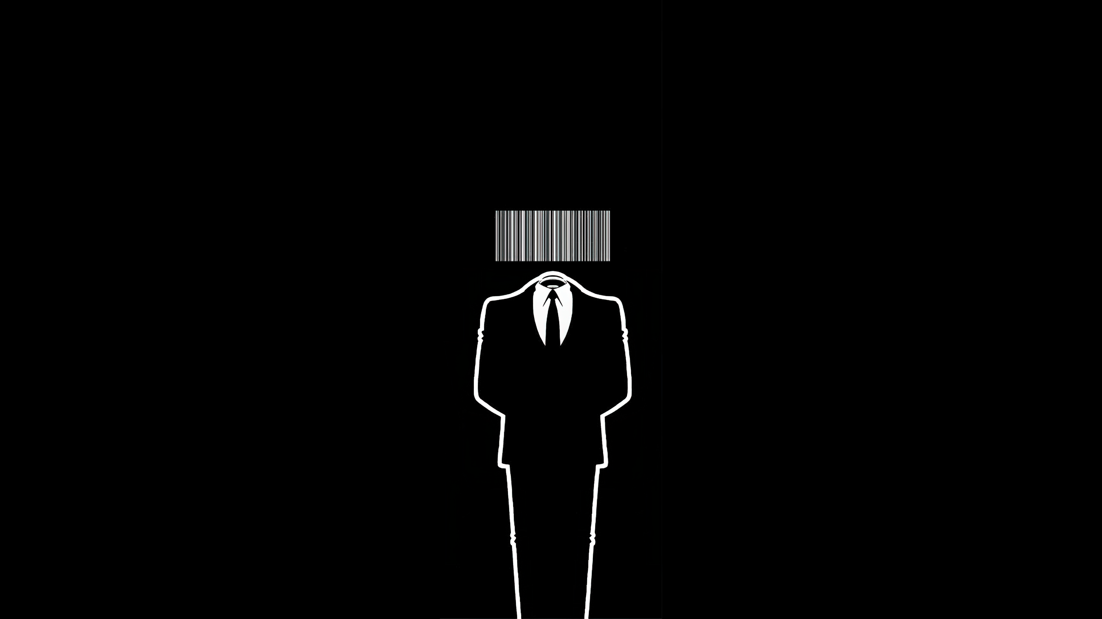 3840x2160 Business Wallpaper 4K, Barcode, Suit, AMOLED
