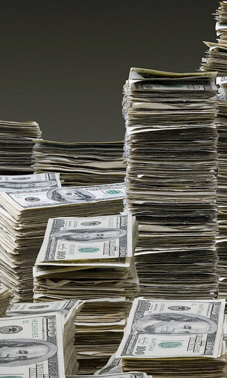 768x1280 Download Stacks Of Money iPhone Wallpaper