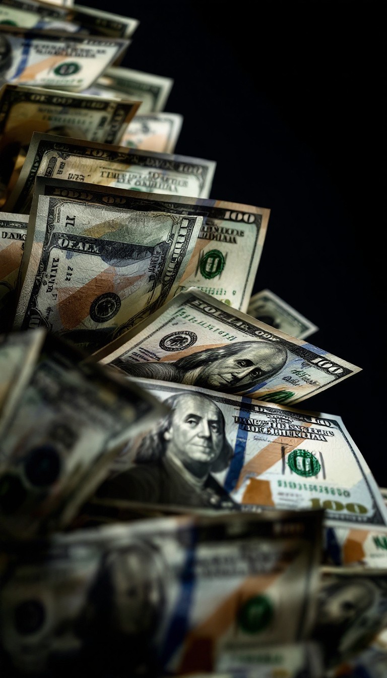 768x1344 Free Money Piles Captured Image, Stacks, Dollars
