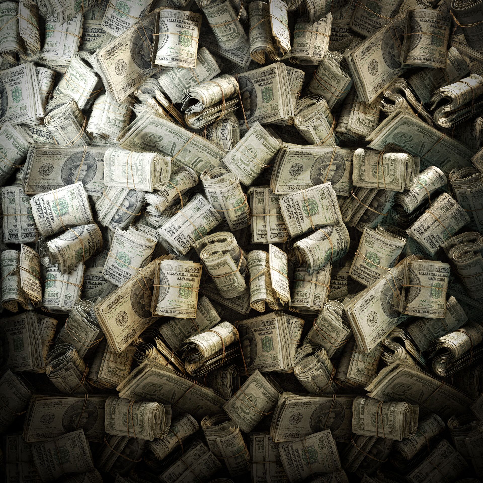 1920x1920 Vardan Aleksanyan Money Stack Material based on procedural Note textures