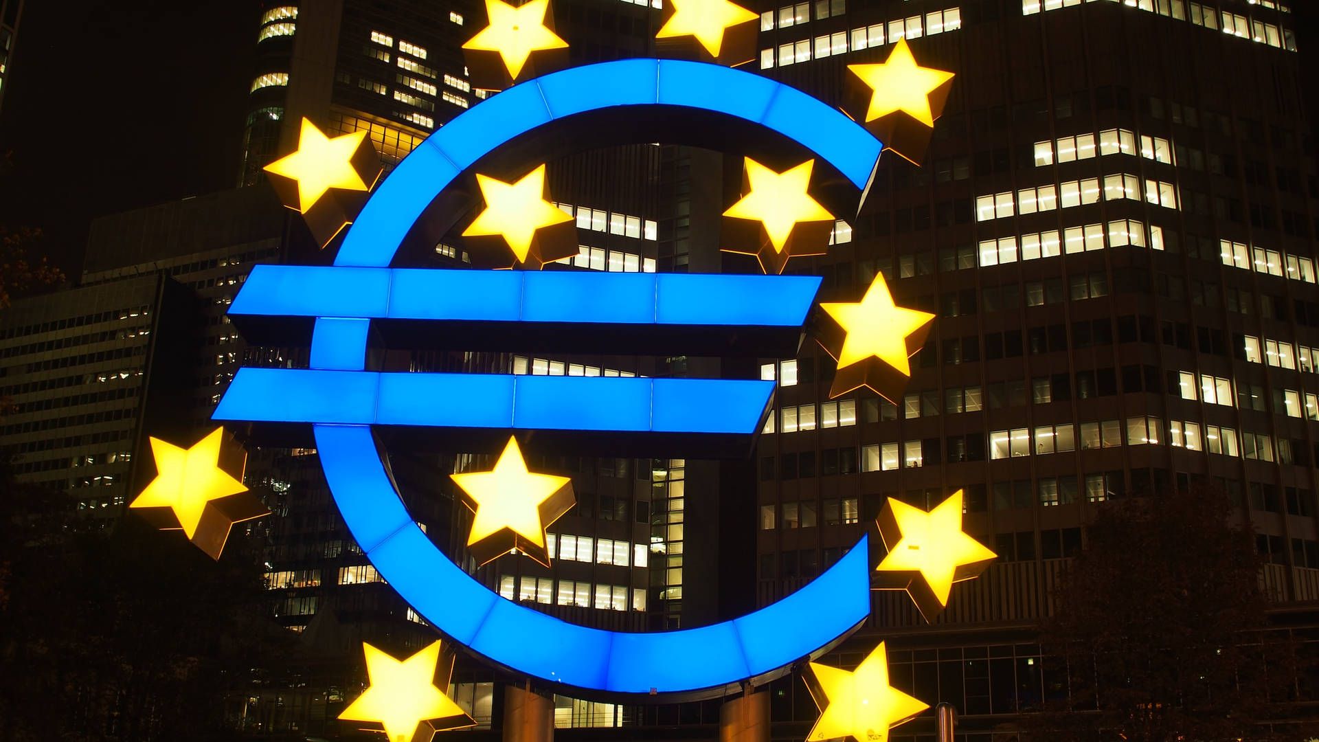1920x1080 Download Majestic View of European Central Bank Wallpaper