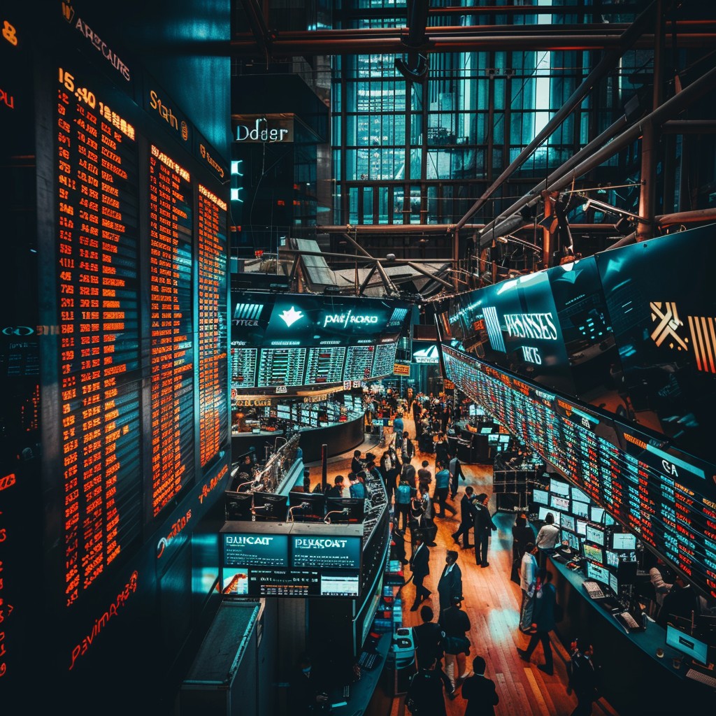 1024x1024 Free Busy Trading Floor Image, Finance, Stocks