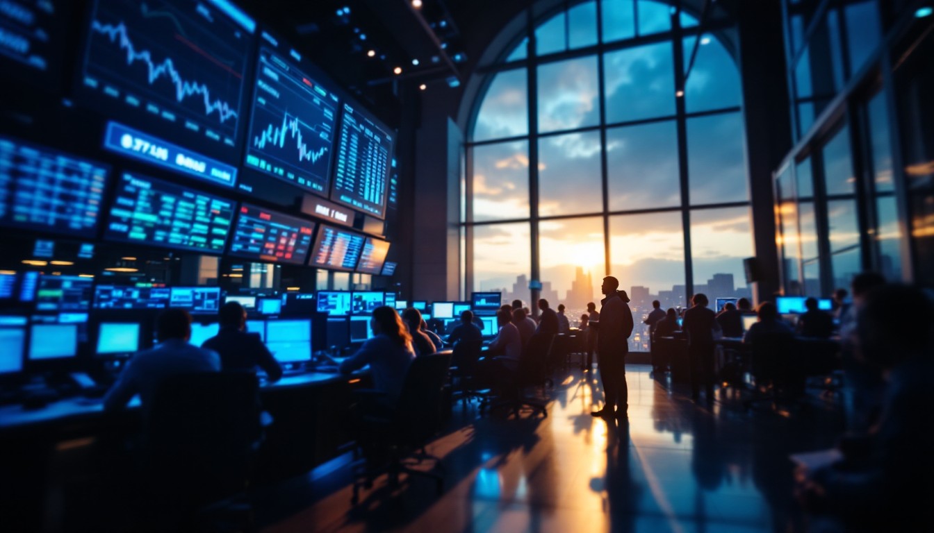 1344x768 Free Vintage trading floor Image, Trading, Floor