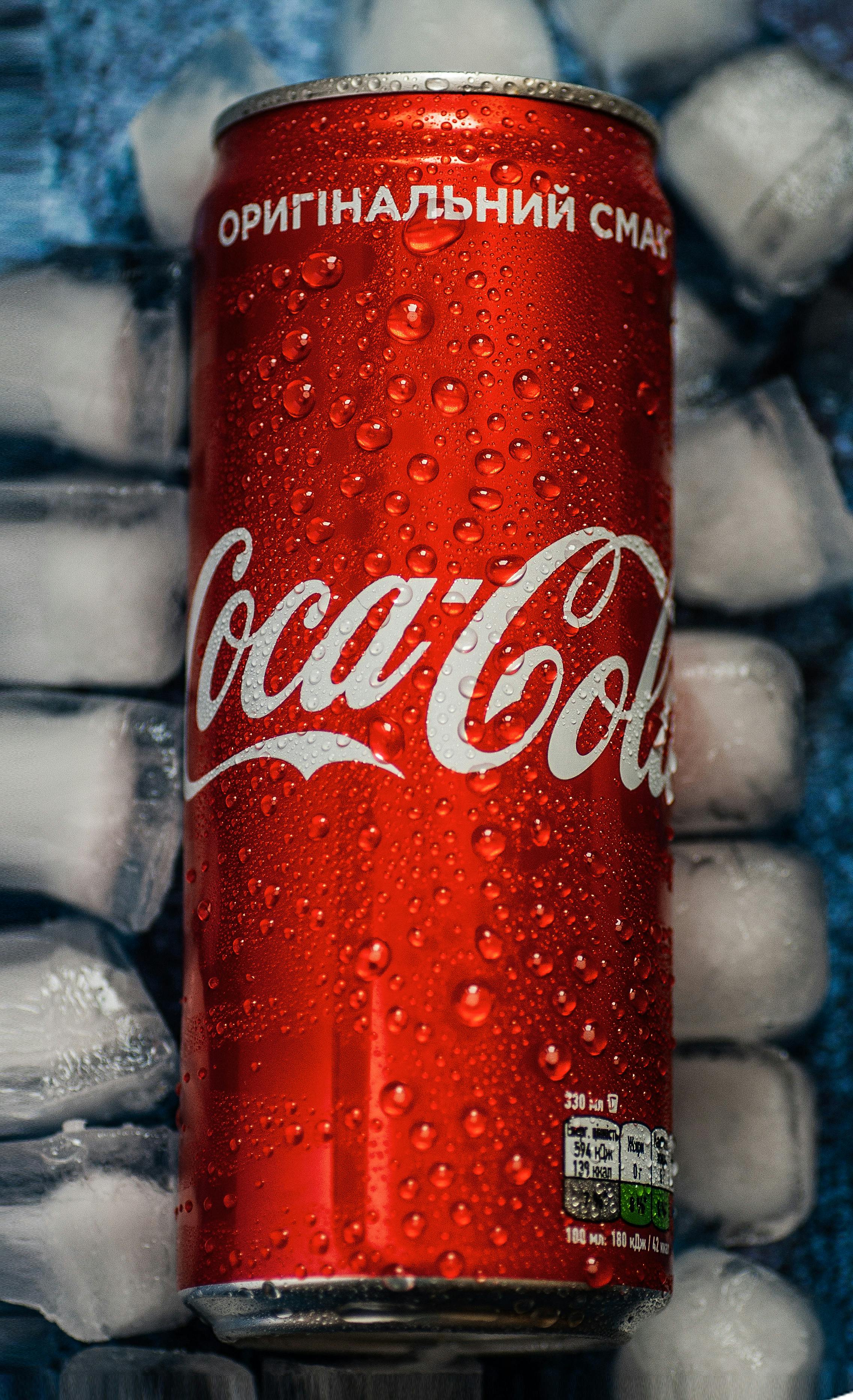 2272x3728 A Cold Coca Cola In Can · Free