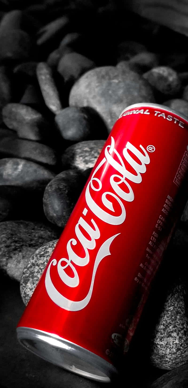 800x1646 Download Coca Cola On Rocks Wallpaper