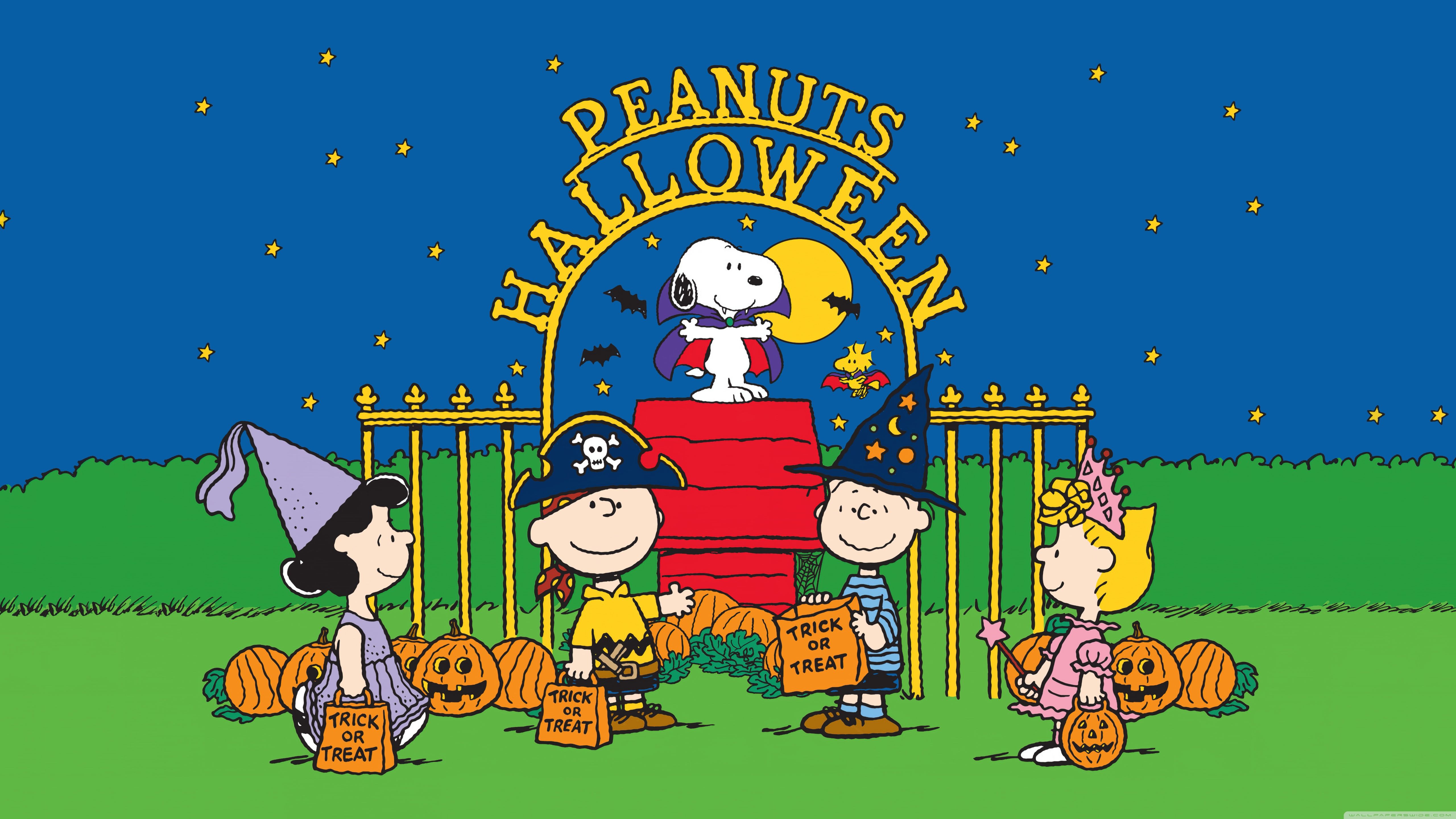 5120x2880 Peanuts Gang, Halloween 4K UHD Wallpaper for UltraHD Desktop and TV : Widescreen and UltraWide Display : Smartphone and Tablet Devices