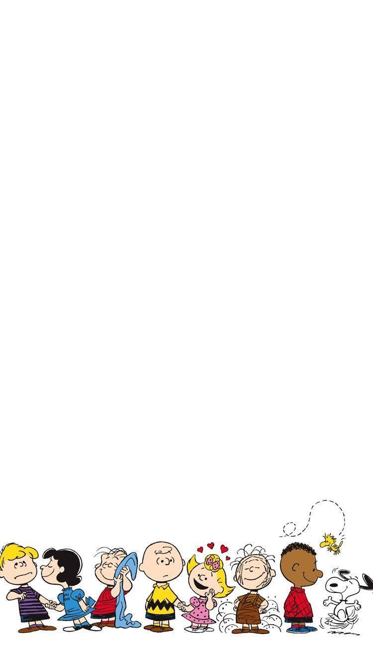 750x1334 Download Peanuts Main Characters Wallpaper
