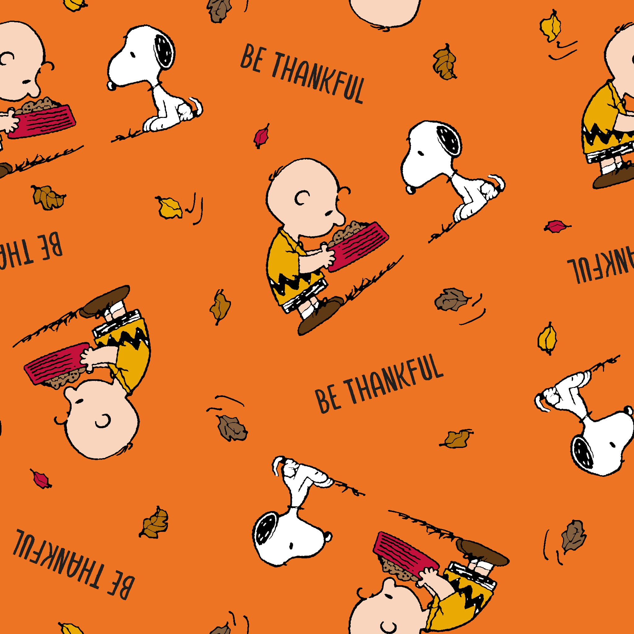 2048x2048 Peanuts Season of Thanks. Fabric