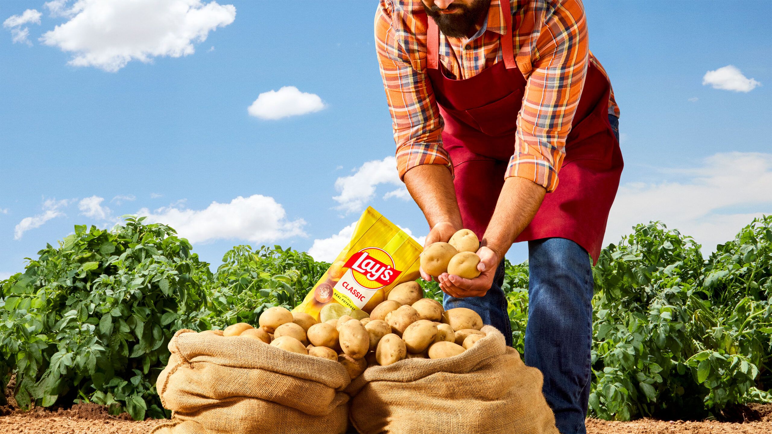 2560x1440 Lay's Biggest Rebrand in 100 Years Reminds Us That Potato Chips are Made With Potatoes