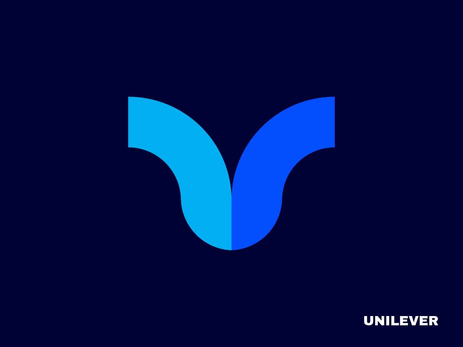 1600x1200 Unilever logo design (Letter U) by Shihab. Logo designer on Dribbble