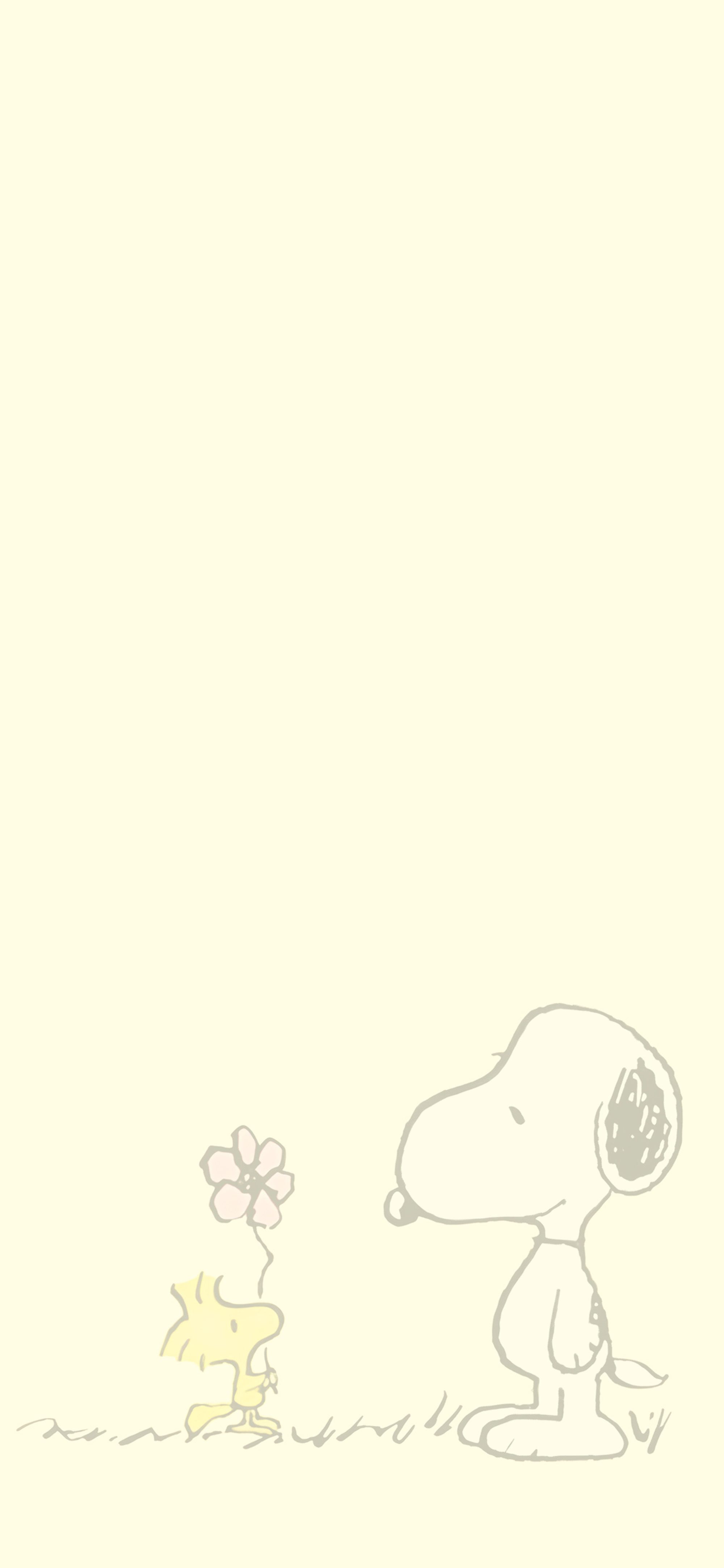 2000x4329 Snoopy & Woodstock Spring Wallpaper iPhone Wallpaper