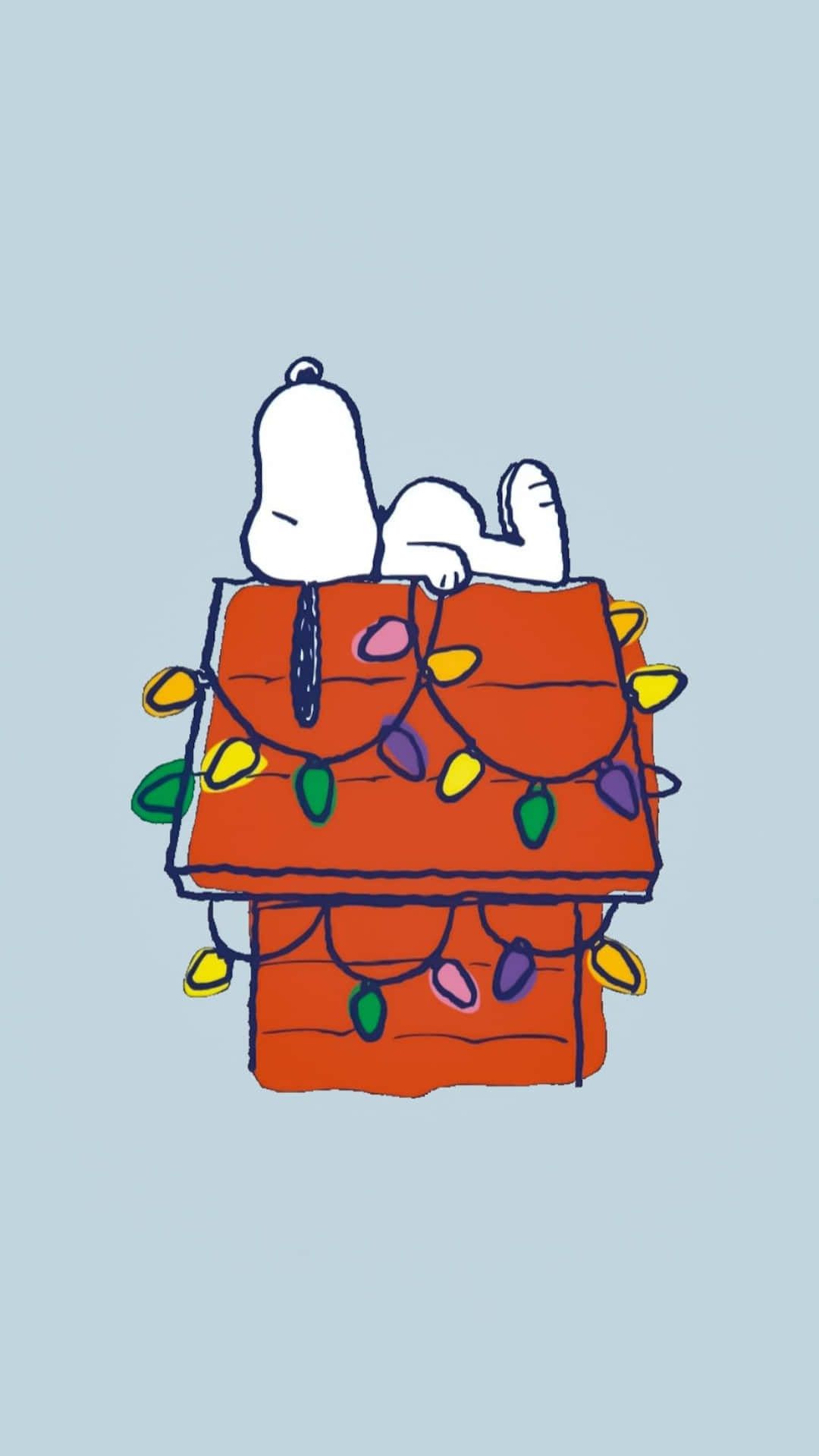 1080x1920 Snoopy Christmas Wallpaper