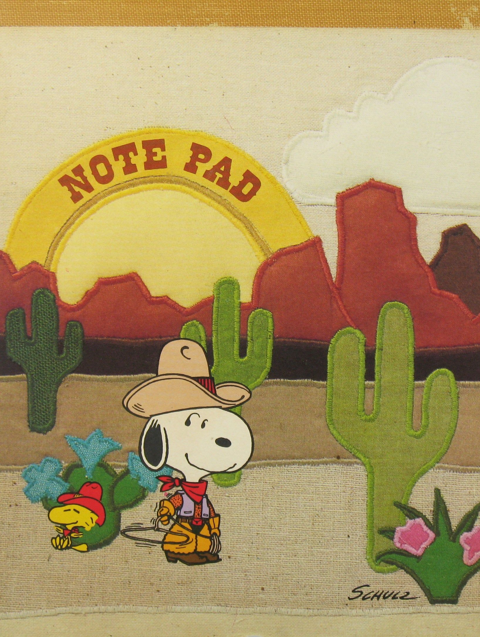 1636x2170 Snoopy Cowboy Vintage Stationery Pad