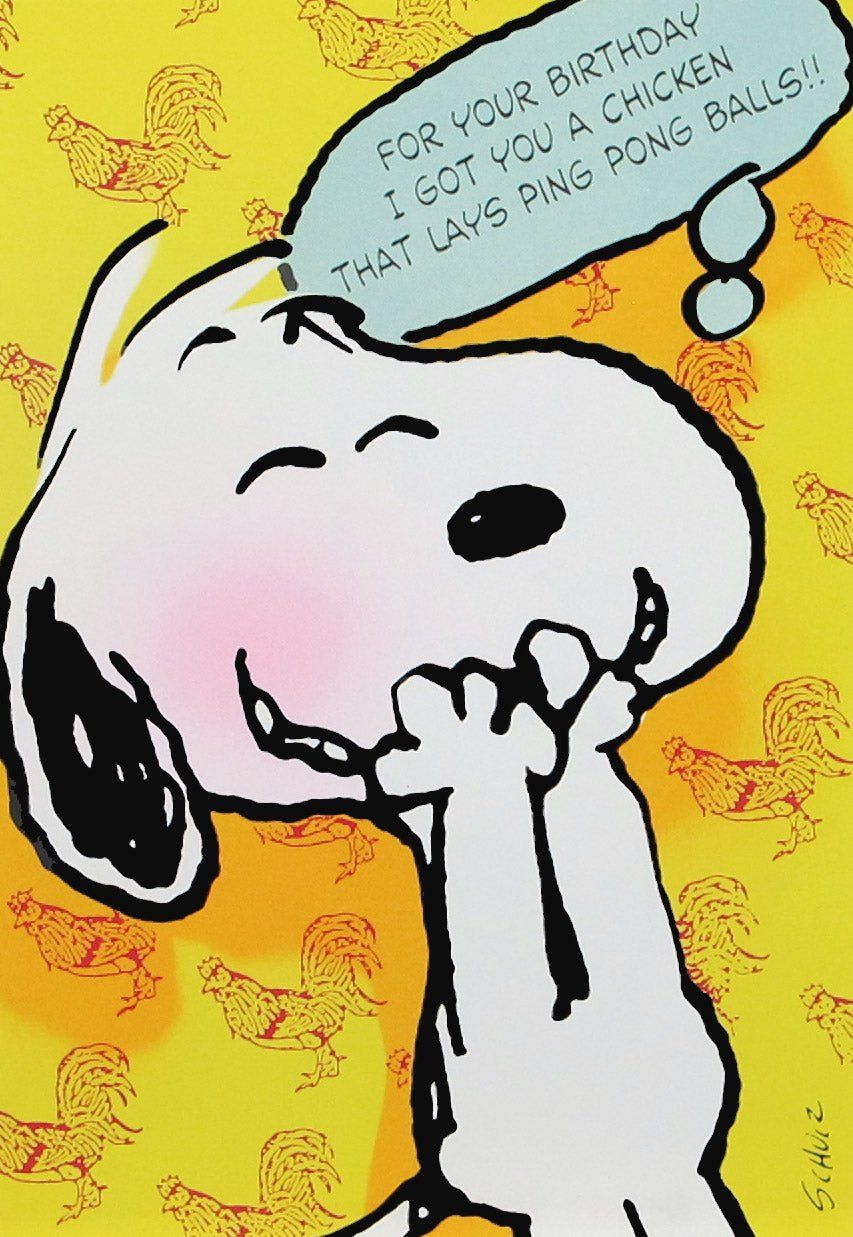 853x1237 Snoopy Vintage Birthday Card