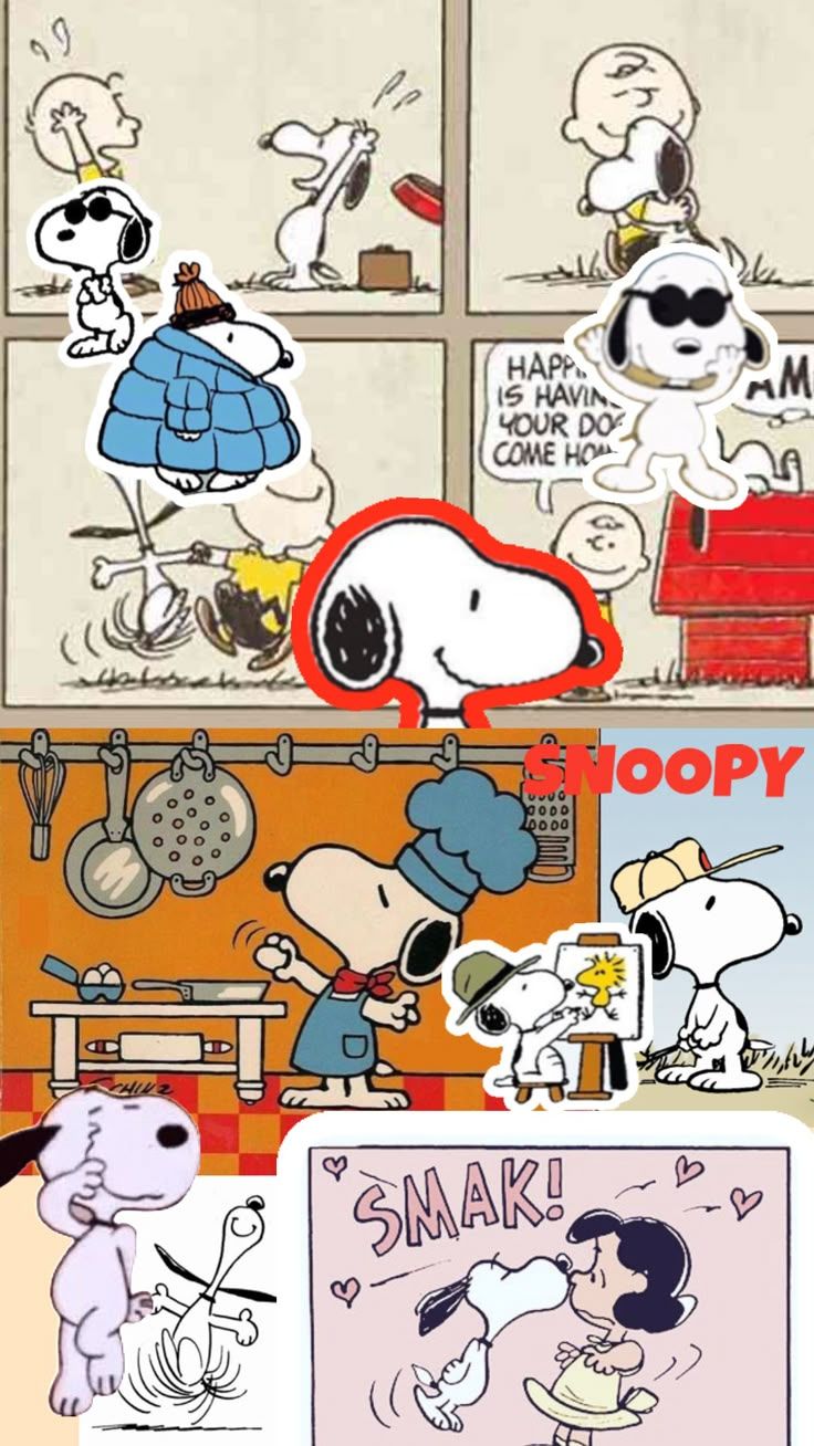736x1308 Currently in my #snoopy #era #snoopydog #peanuts #joecool #collagewallpaper #collages #collagerando. Dibujos bonitos, Imágenes de